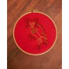 La chouette : Kit de broderie médiévale pour débutant