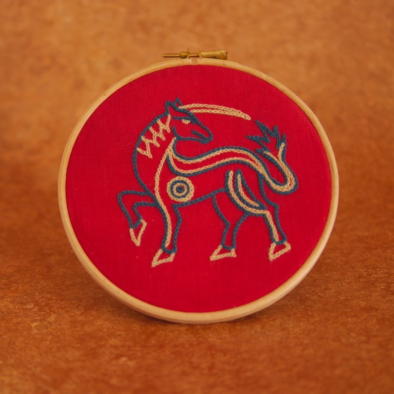 Kit de broderie débutant : La Licorne Kit de broderie débutant : La Licorne