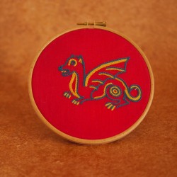 Kit de broderie débutant : Le Dragon