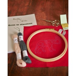 L'Éléphant : Kit de broderie médiévale pour débutant