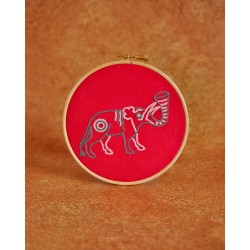 L'Éléphant : Kit de broderie médiévale pour débutant