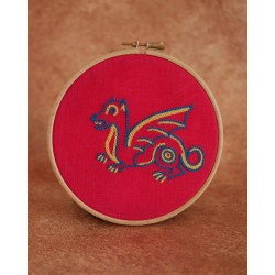Kit de broderie débutant : Le Dragon