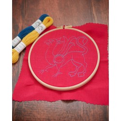 Le Griffon : Kit de broderie médiévale pour débutant