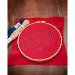 L'Éléphant : Kit de broderie médiévale pour débutant