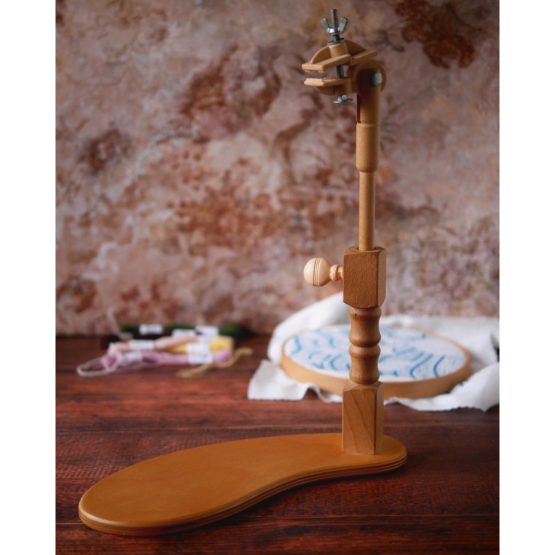 Support pour tambour à broder à visser sur table