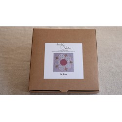 Kit de broderie blanche : La Rose