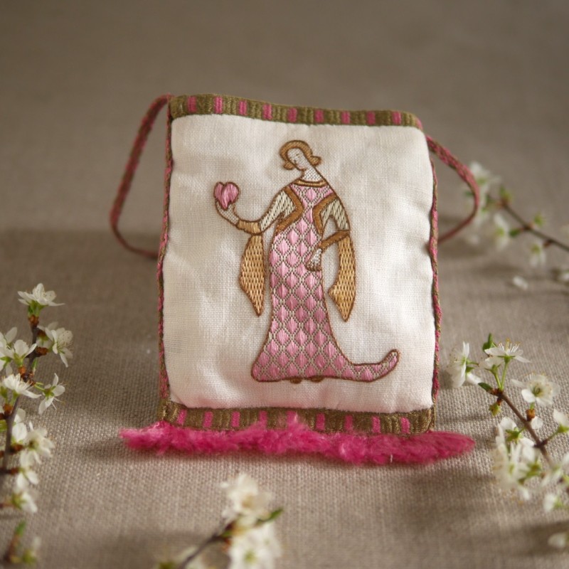 Kit de broderie médiévale inspiré du roman de la Rose