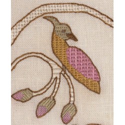 Kit de broderie blanche : Le Jardin aux oiseaux